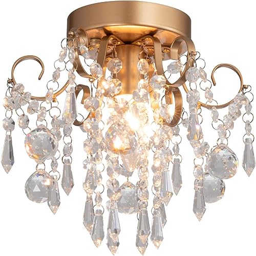 Chandelier crystal plafond light en cristal véritable pour chambre d'entrée