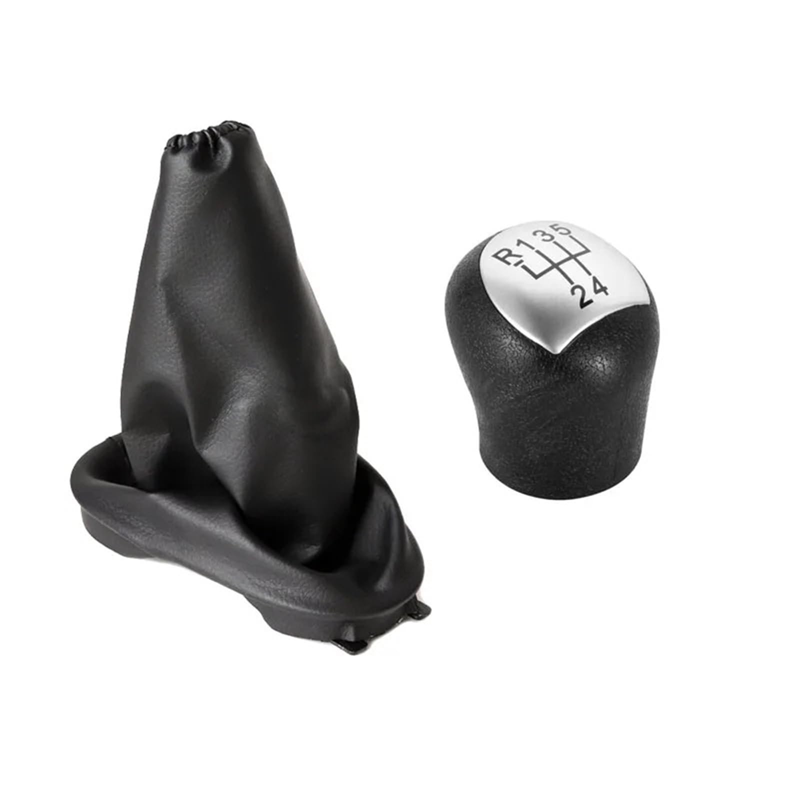 Jxewmtmc 2Pcs Set A For Clio 2 Ll 2001-2004 Gear Shift Knob Manual Leather Stick Boot Gaiter Cover 8200071449 Car Accessories Gear Stick Shift Cover(2Pcs Set A)