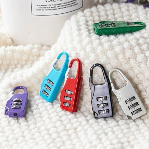 Cerradura de combinación en acero de aleación impermeable de 3 dígitos 5