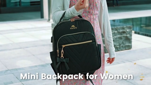 Mini Backpack with USB Port, Waterproof Nylon Daypack for Travel School Amazon.com: winspansy Small Backpack For School Girls Boys  main image 3