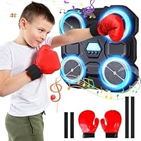 xinrongda Music Boxing Machine Boxmaschine Kinder, Musik Boxmaschine Mit Boxhandschuhen, Boxen Training Geräte für Kinder, Erwachsene, Heimtraining, Fitnessstudio