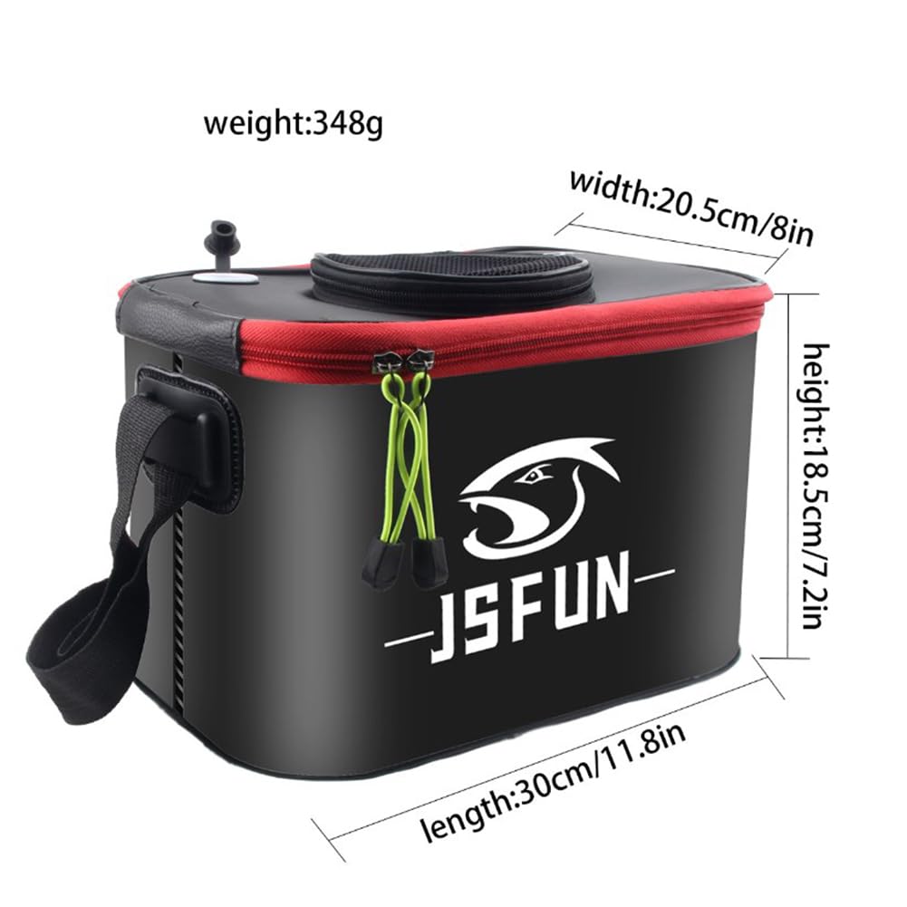 Secchio Pieghevole FACULX Per Pesca - Contenitore EVA Impermeabile Per Esche E Pesci Vivi - Foto 8