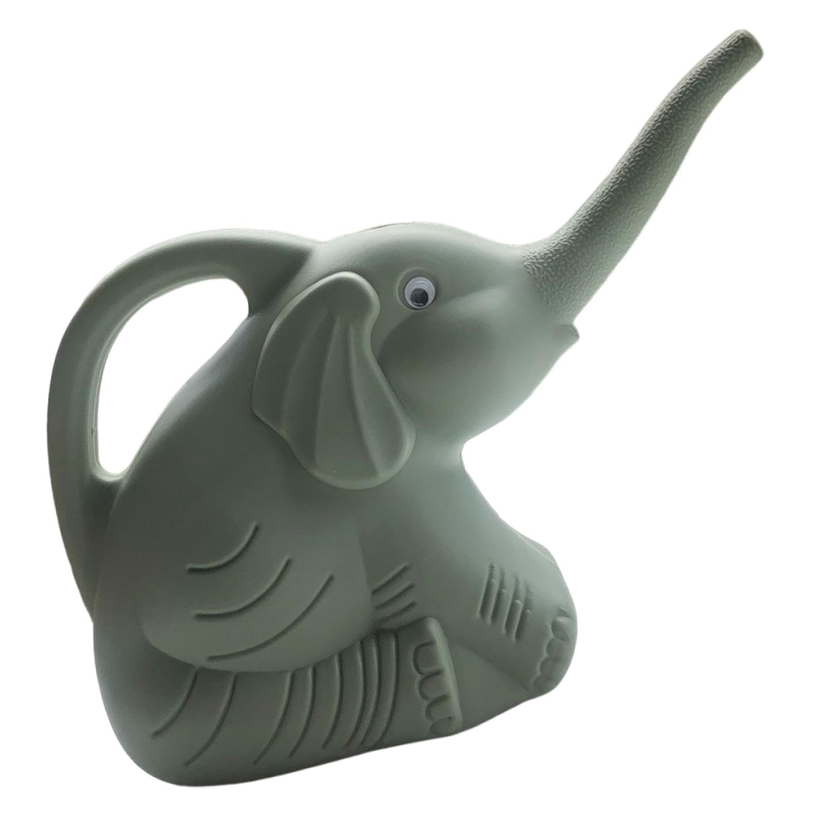 Fenteer 2L Elephant Shaped Watering Can, Plant Waterer,Cartoon,Lightweight Long Spout Watering Pot for Garden Flower Indoor Outdoor, Green — image 1