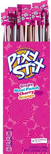 Pixy Stix Candy Filled Fun Straws, 0.42 ounce (Pack of 85)