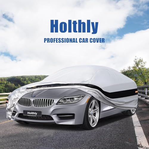 Image of 10 Layers Car Cover Custom Fit for BMW Z4 E85, E89, G29 (2009-2026), Waterproof All Weather for Automobiles, Outdoor Full Cover Sun Dust Rain Protection with Cotton. Silver