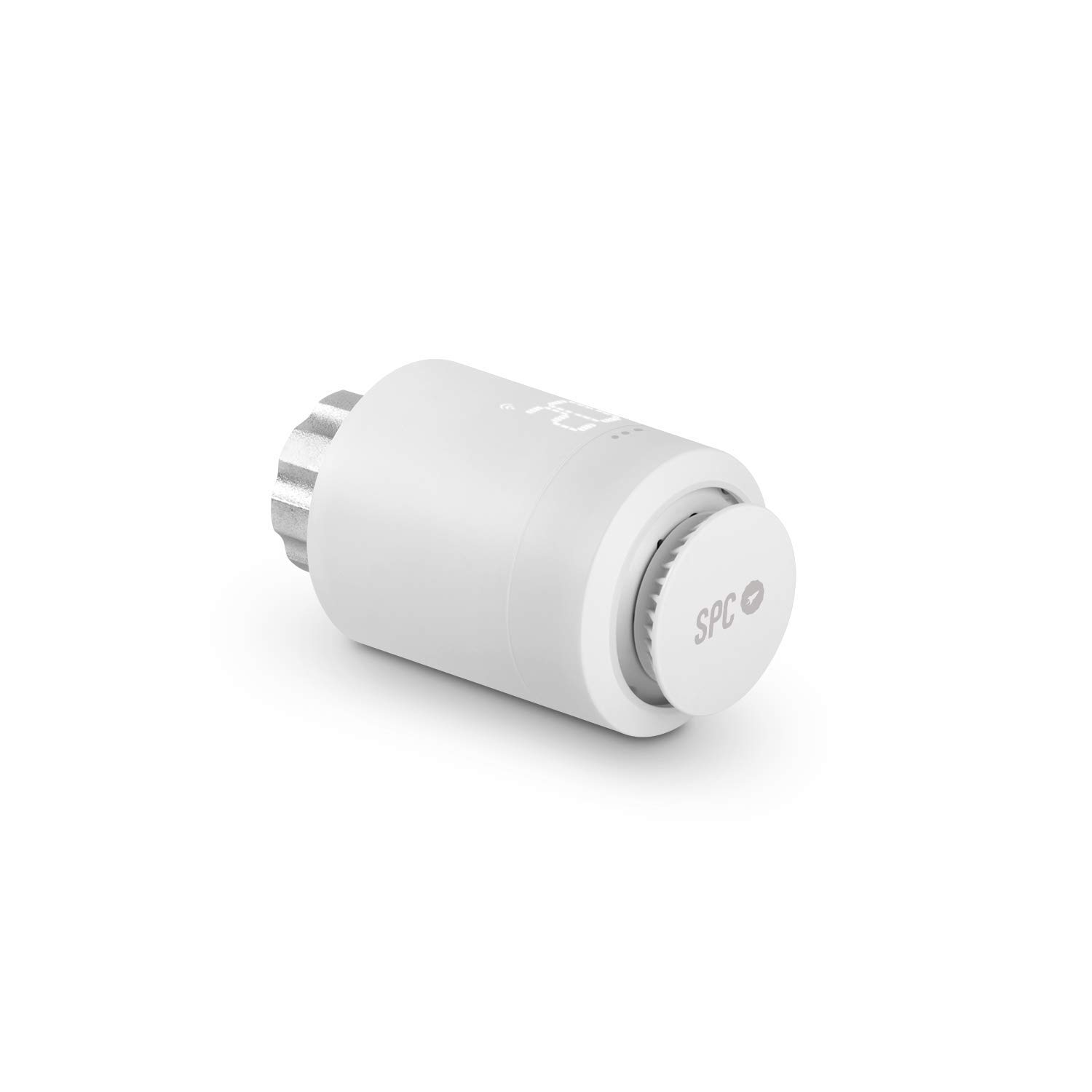 SPC Vesta Valve – Cabezal termostático Inteligente radiador con tecnología Zigbee para programar calefacción (Manual o por aplicación), Compatible con Alexa & Google – Necesita SPC Vesta Starter Kit