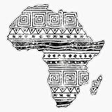 Patterned Map of Africa Vinyl Waterproof Sticker Decal Car Laptop Wall Window Bumper Sticker 5'