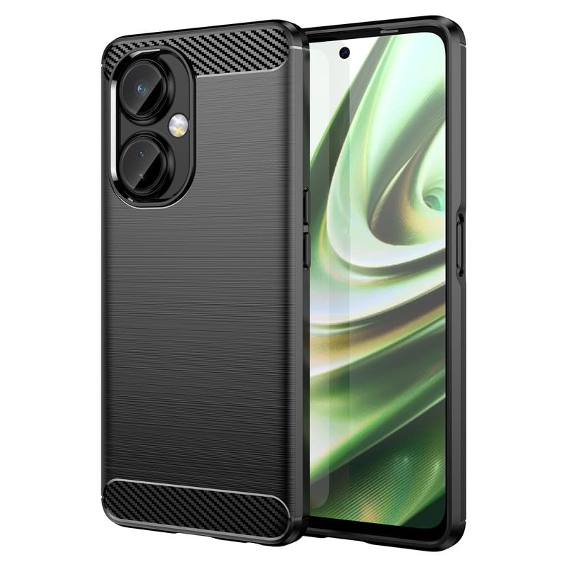 Image of Hybrid Carbon Fiber Back Case for OnePlus Nord CE 3 Lite 5G (Black)