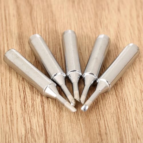 Image of Soldering Iron Tips, 5pcs 900M-T-2C Soldering Iron Tips Compatible with Hakko, Radio Shack, Atten, Quick Soldering Station 936 /937 /938 /942 /951 /BK8586 /907
