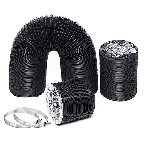 5 Inch Dryer Vent Hose 6.5 Ft Long PVC PVC Ducting Hose for Ventilation