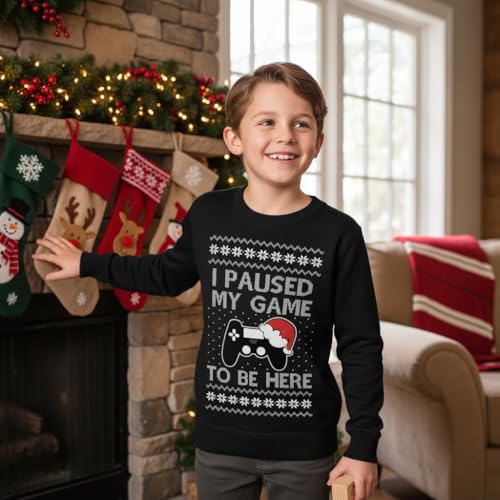Tstars Gamer Retro Ugly Christmas Sweater Xmas Party Youth Kids Sweatshirt | Soft Fleece Gamer Sweatshirt; Great For Christmas, Ugly Sweater Party, Gamer Kids, Boys Girls Xmas Gift 2 Tstars Gamer Retro Ugly Christmas Sweater Xmas Party Youth Kids Sweatshirt | Soft Fleece Gamer Sweatshirt; Great For Christmas, Ugly Sweater Party, Gamer Kids, Boys Girls Xmas Gift - Image 3