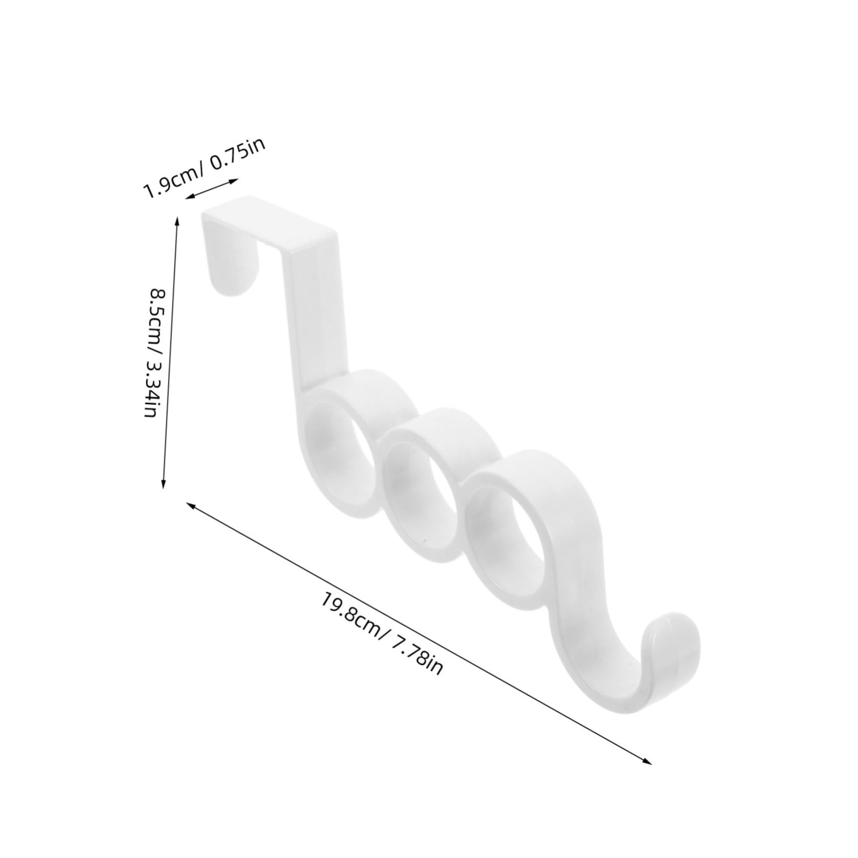 NAMOARLY 10pcs Over The Door Hooks Coats Hats Holder Plastic Easy Install No Drilling Heavy Duty Modern Decorative Antislip Versatile Storage for Bedroom Bathroom