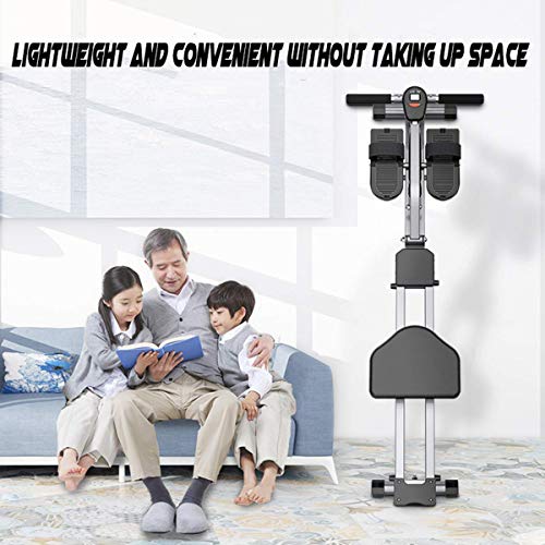 Image of Foldable Rowing Machines Rowing Machine Foldable Rowing Machine Body Fitness Rower Workout Machine with Soft Seat Non-Slip Pedal Suitable for Home Fitness Exercise Maximum Load 150Kg