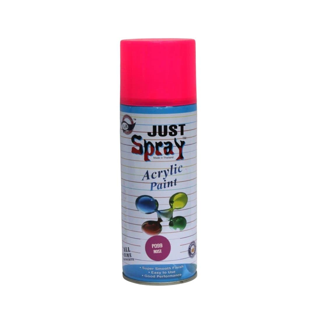 just spray Acrylic Spray Paint Gloss Finish Multipurpose Spray Paint | DIY, Quick Drying Good finish for Metal, Wood, and Walls 400ml (Rose) (B0D11Z91SC) Amazon Price History, Amazon Price Tracker