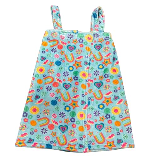 Plush Spa Wrap - Groovy Smiles, Large, 12-16 Years