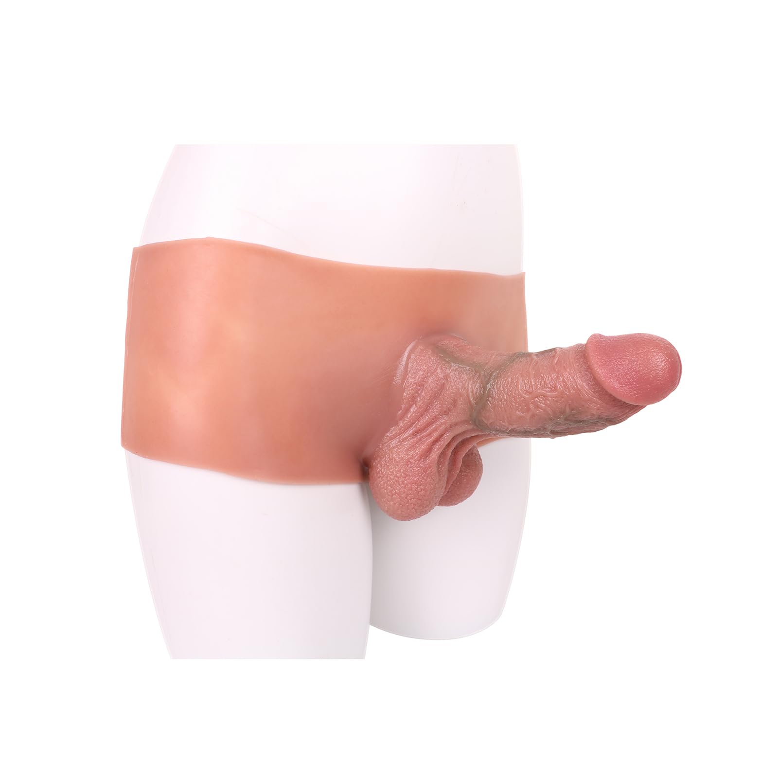 AMAZBEE Estensore del pene in silicone per l'ingrandimento del pene maschile indossabile Strap-on Penis Sleeve Strap-on Dildo Transgender Adult Sex Toys (C)