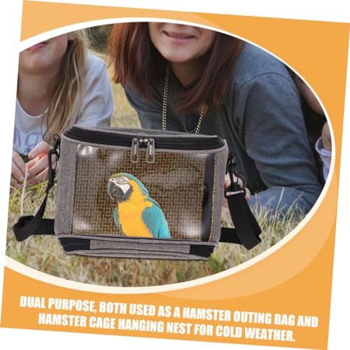 Toddmomy Saco De Transporte De Rato De Cobaia Saco De Pano Oxford Pequeno Recipiente De Hamster Resp