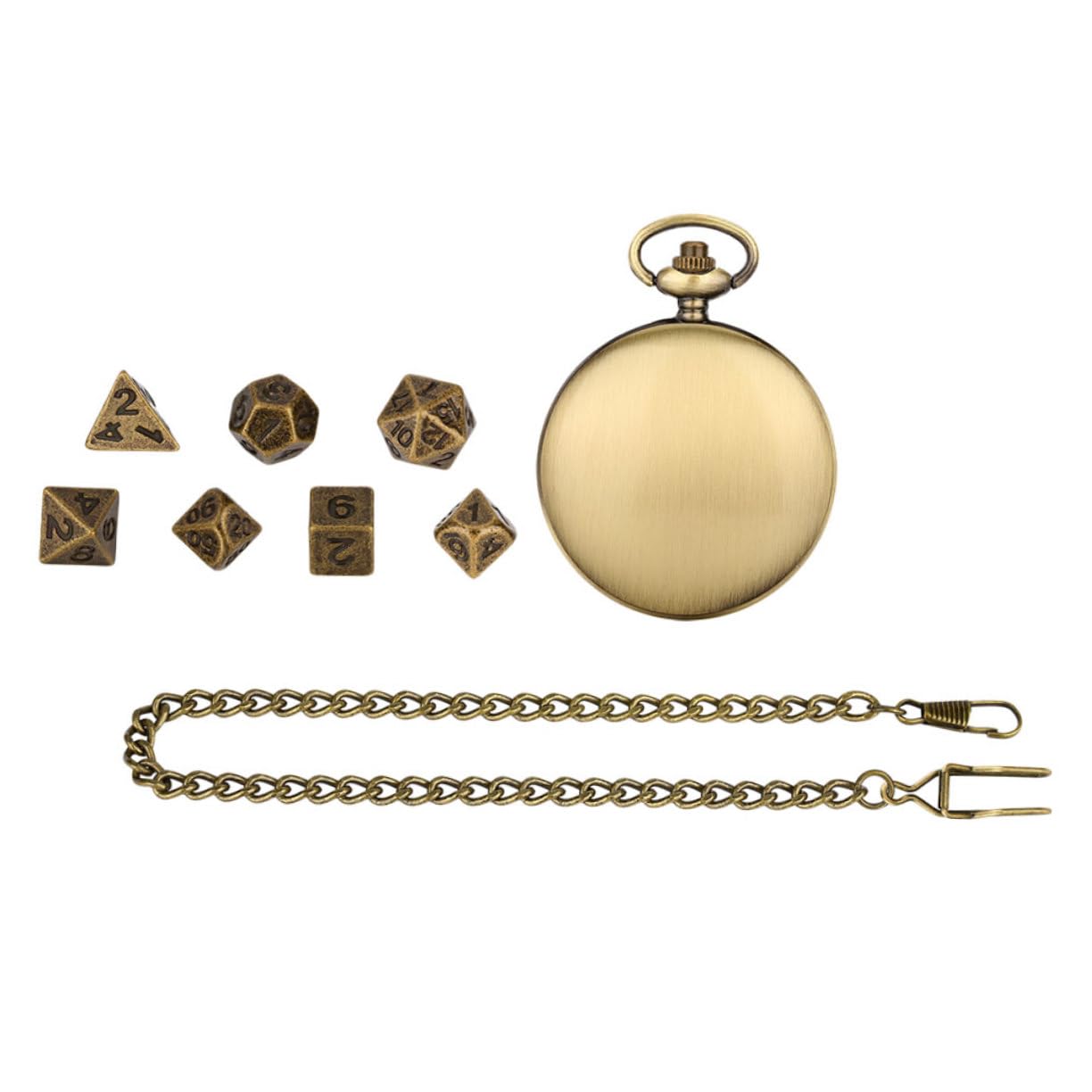 SHERCHPRY 4 Set Di Orologi Da Tasca Alla Moda Retrò Oggetti Di Scena Per Giochi Di Dadi Giochi Di Scena In Metallo