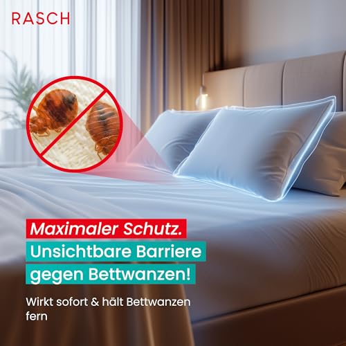 RASCH HOME DEFENDER® Bettwanzen Spray [500ML] - Spray zur Bettwanzen Bekämpfung Hochwirksam - Mittel zur Bettwanzenbekämpfung - Laborgeprüftes Anti Bettwanzenspray mit effektiver Sofortwirkung