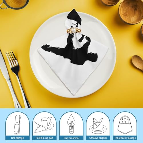 Servilletas de Tela Cuadradas de 47.5x47.5 cm Pack x4 miniatura 7