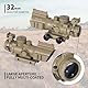 Goetland Gewehr Zielfernrohr 4x32 Airsoft Red Dot Visier Sight mit Montage Ringe BDC SFP für Taktische Jagd Armbrust Luftgewehr Sportschützen
