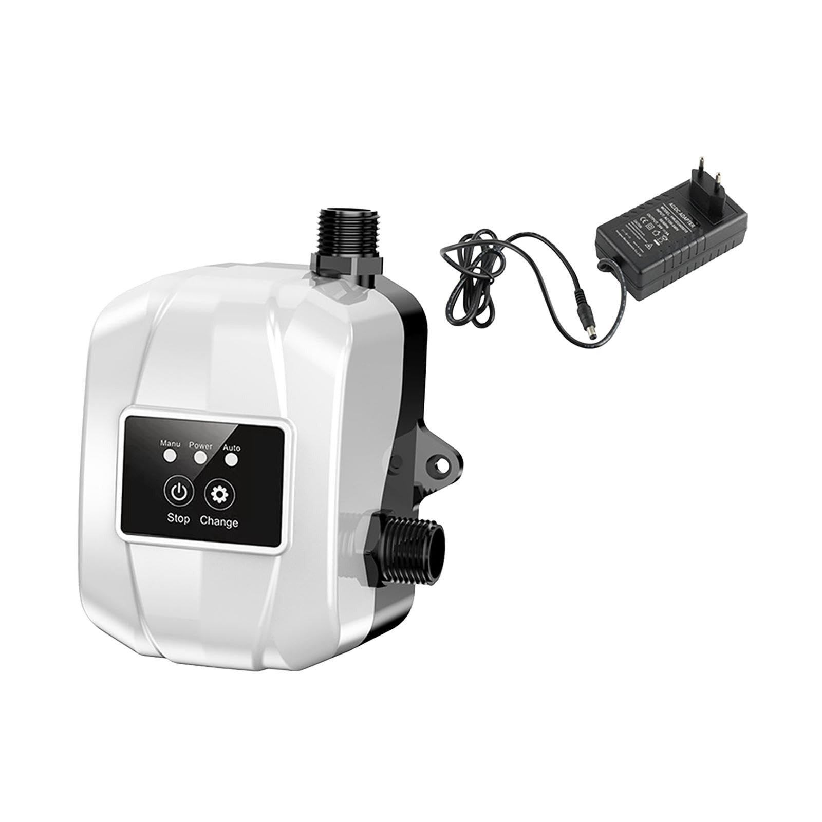 Bomba elevadora de presión de agua automática, controlador de presión, bomba presurizadora de agua portátil 150PA para calentador de agua, ducha, Blanco