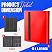 Card Binder 9-Pockets, Trading Card Binder, 20 Pages, 360 Card Capacity Collection Binder, Card Folder for MTG, TCG, Game Cards & Sports Cards（Red）