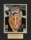 Topps Tuukka Rask Photo Mask Closeup 11X14 - Autographed Nhl Helmets And Masks