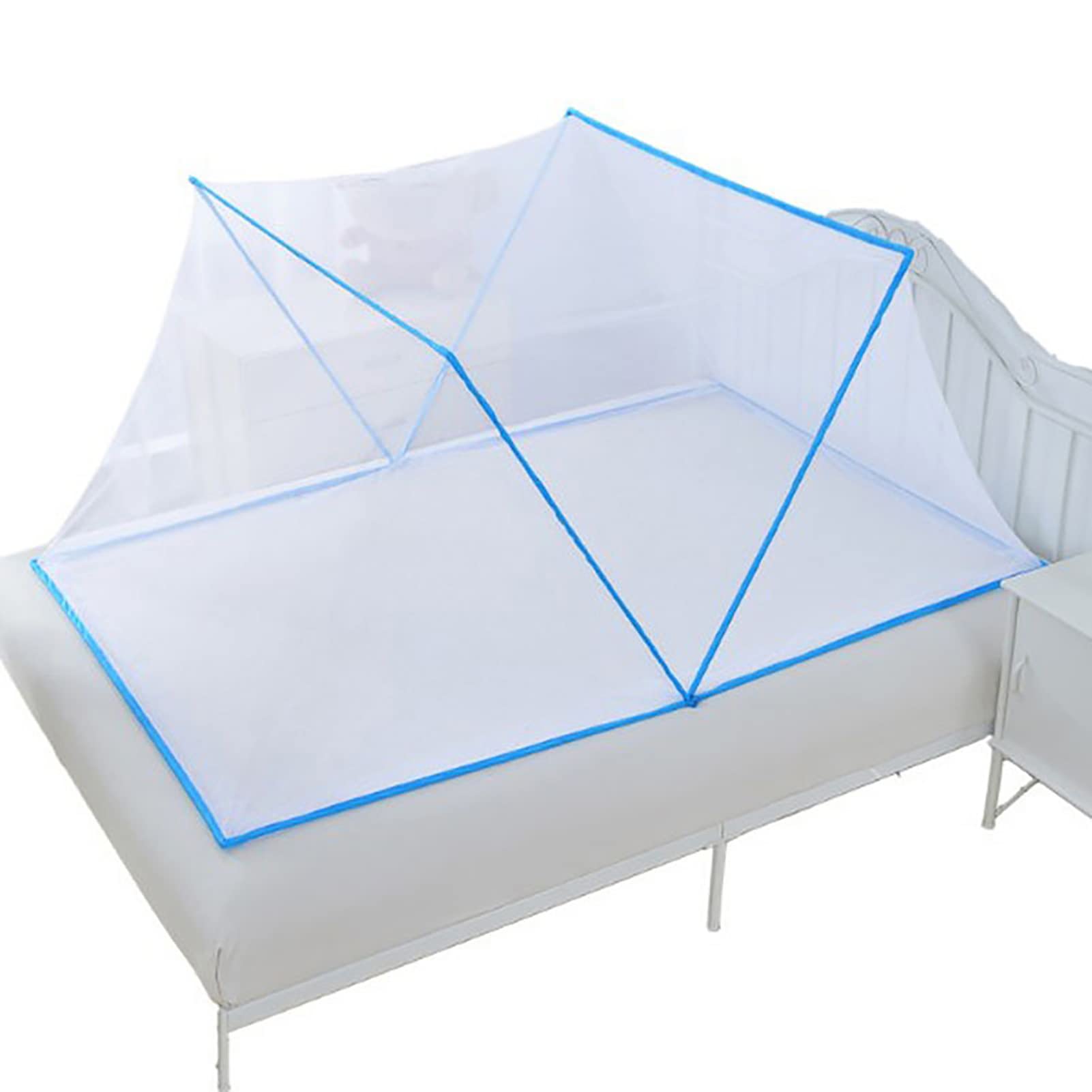 Moustiquaire pliable haut de gamme en polyester durable pour lit king size et simple