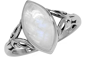 Lustrous and Elegant Real Moonstone Ring