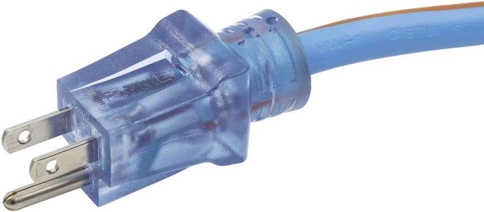 Prime LT530735 Heavy Duty 100-Foot Artic Blue All-Weather TPE Extension Cord