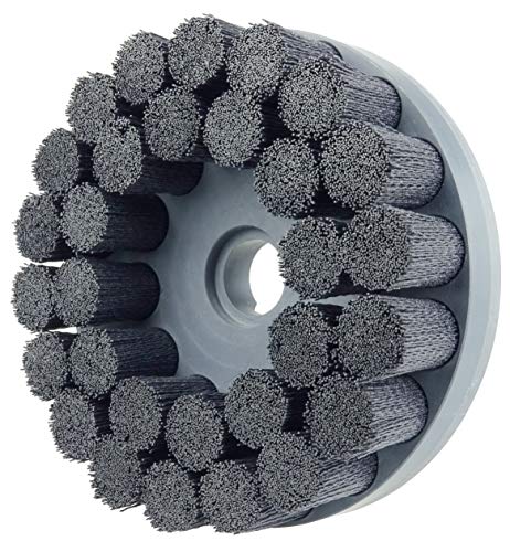 Image of Weiler 86142 8 inch Burr-Rx Shell-Mill Holder Disc Brush, .043 /120CG Crimped Fill, Made in the USA
