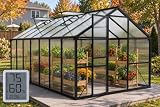 WUKHG 8×14 FT Enhanced Aluminum Greenhouse
