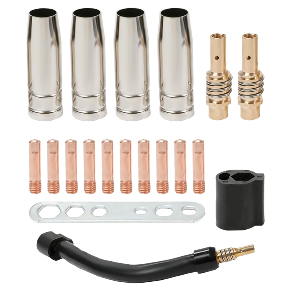 Jeerylow 0.8mm Flexible Mig Welding Neck, Flexible Mig Welder Extension Kits, Flexible Mig Extension for MB15 15AK MIG Welding
