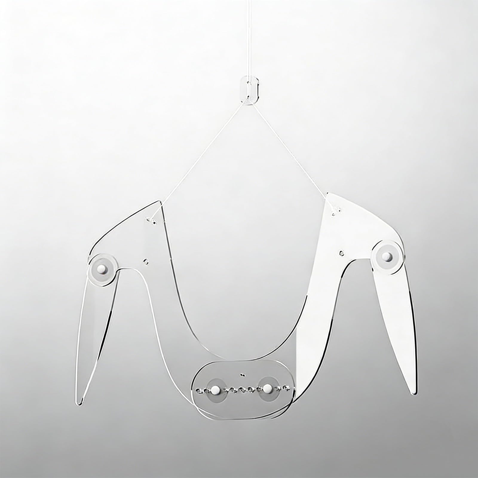 Mannequin Hanger, Men's Adjustable Invisible Acrylic Mannequin Hanger 38-52cm for Photography Display(Tops)