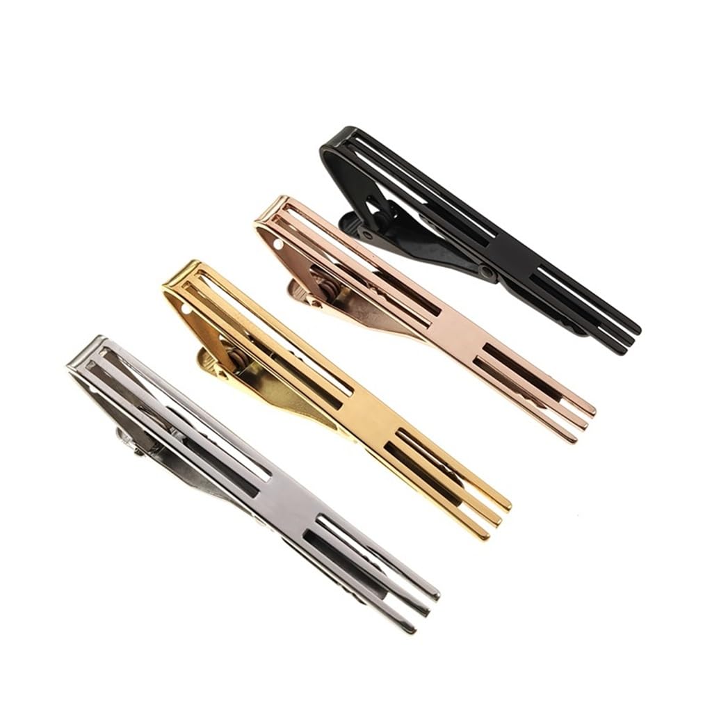 Fermacravatta in Acciaio Inossidabile Cavo, Accessori for Abbigliamento Personalizzati, Fermaglio in Metallo, for Colletto
