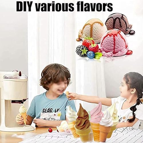 Mcamgiczin Softeismaschine, 1 Liter Automatische Mini Obst Soft-Serve Maschine für Zuhause, Bar, Cafe - Haushalt Eismaschine Kleine Eismaschine – Bild 8