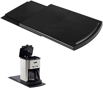 HauSun Handy Sliding Tray Sliding Tray Mat for Coffee Maker,Kitchen Appliance Moving Caddy,Countertop Stoage for Air Fryer, Blender, Stand Mixer,Food Processors,1 Set