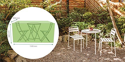 Image of St Helens Home and Garden Water Resistant Bistro Patio Furniture Set Cover