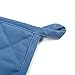 Potholders Set Trivets Kitchen Heat Resistant Pure Cotton Coasters Hot Pads Pot Holders Set of 6 for Everyday Cooking and Baking by 7 x 7 Inch (Blue)