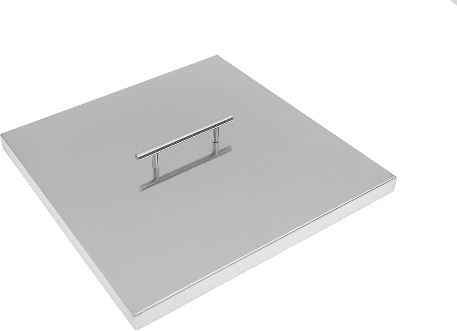 Fire Pit Burner Cover Square for 18 x 18 Inches Linear