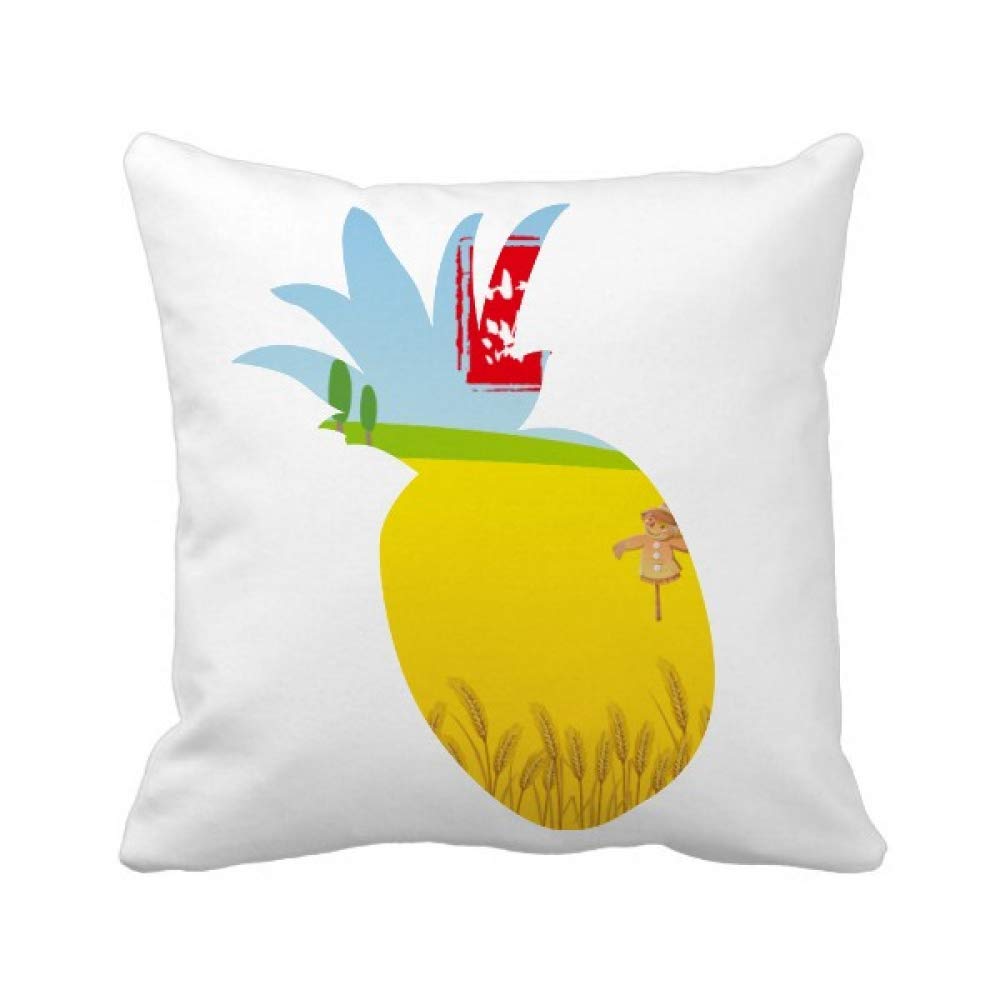 Coussin Ananas Pleine Fleur 24 Termes Solaires, lin haut de gamme pour canapé élégant