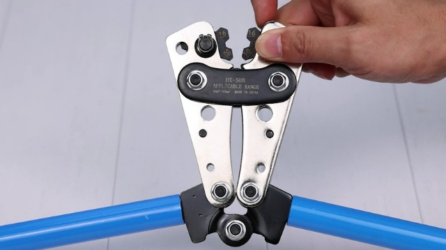 8-4/0 AWG Large Gauge Ring Terminal Crimper 23 In Wire Terminal Crimping Tool