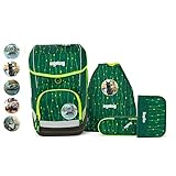  Ergobag Cubo Schulranzen Set 5-teilig RambazamBär mit Wunschkletties für Jungen (Katzen)