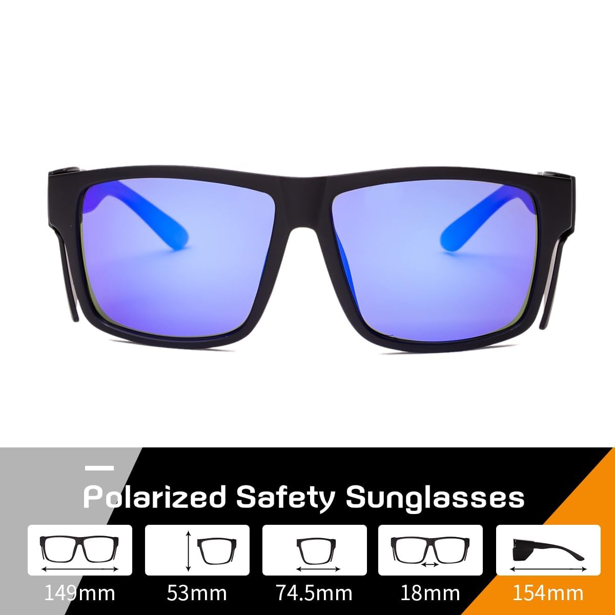 Gafas de seguridad Z87 para hombre y mujer con gafas de trabajo polarizadas UV400