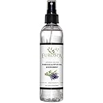 EuroSpa Aromatics Pure Eucalyptus Oil ShowerMist and Steam Room Spray, All-Natural Premium Aromatherapy Essential Oils - Lavender Infused, 8oz