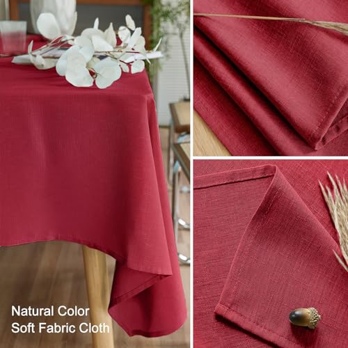 Image of AUSSPVOCT Textured Table Cloth Rectangle 60x84 Inch for Home Kitchen Decor