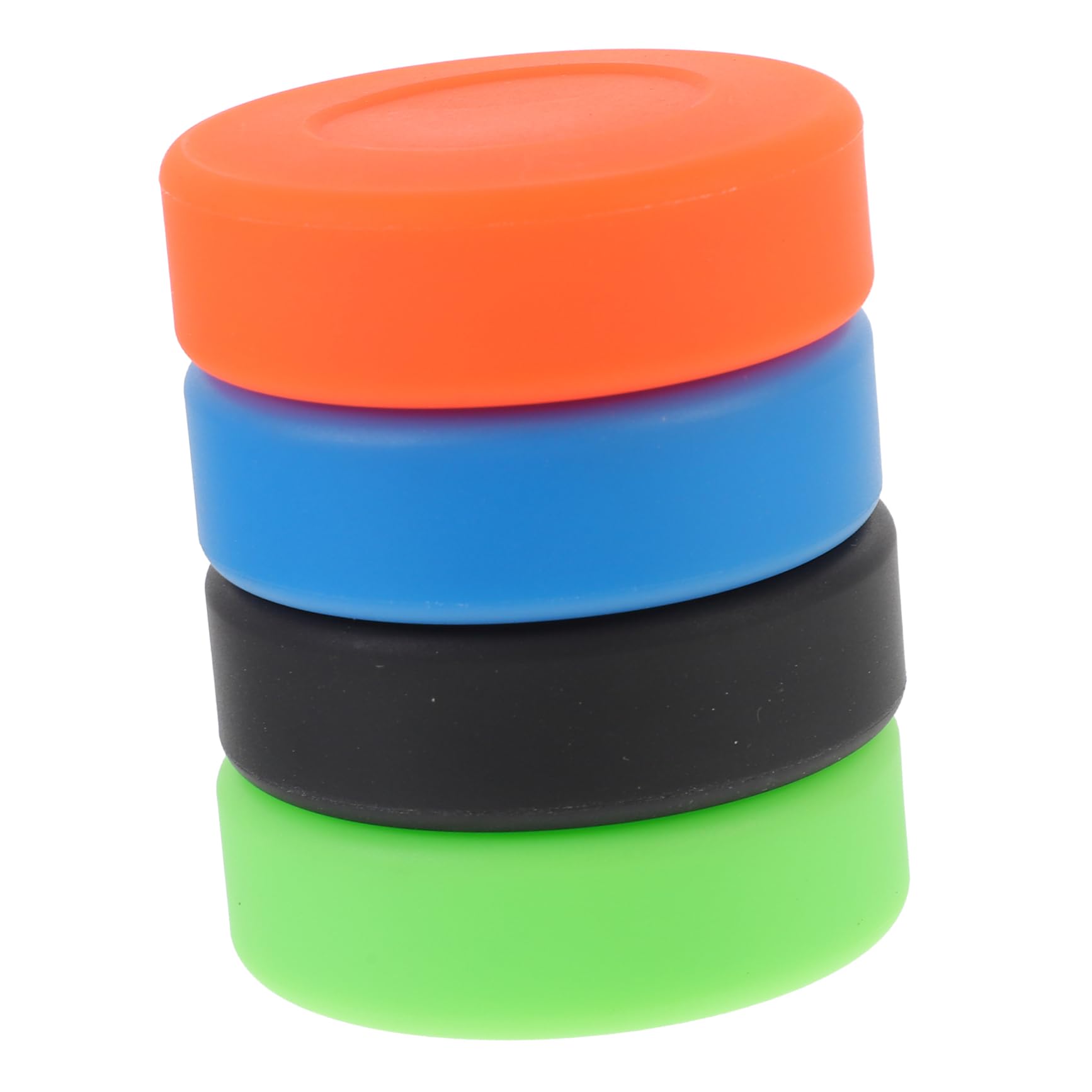 4 Stück PVC Eishockey Pucks mit Hoher Dichte und Niedrigem Reibungswiderstand Leichtes Hockeyzubehör für Training und Wettkampf dem EIS