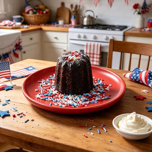 Image of Red White and Blue Sprinkles, Patriotic 4th of July White Star Sprinkles