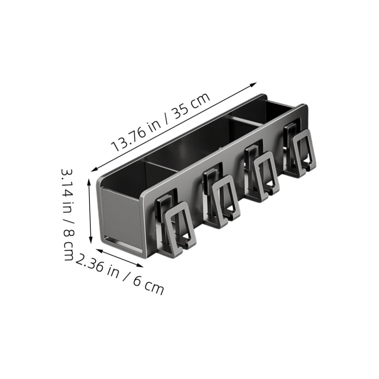 Moderno estante de almacenamiento para cepillos de dientes, organizador de accesorios de baño para cepillos de dientes, pasta de dientes y más, soporte de cepillo de dientes de baño ABS gris
